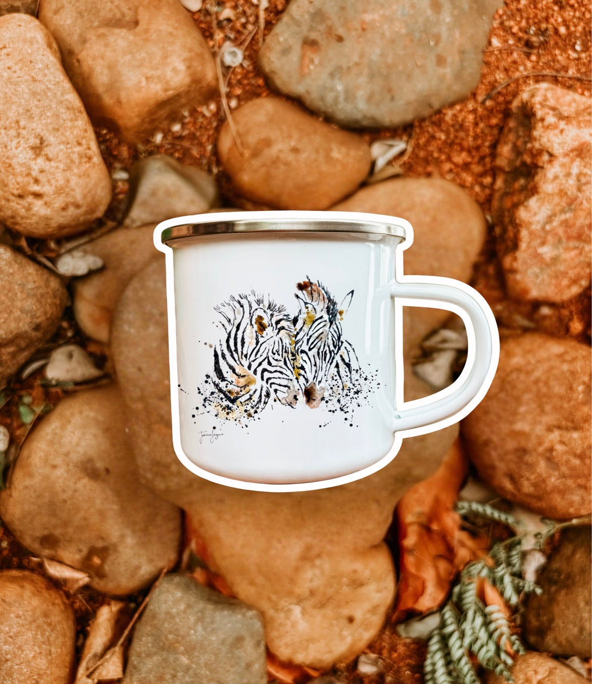 Mila & Otis Zebra Mug