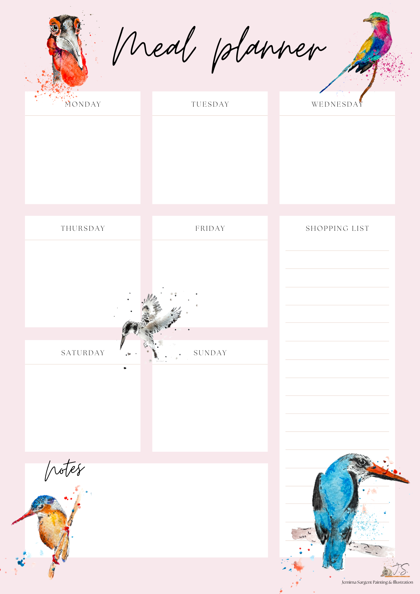 Illustrated Meal Planner